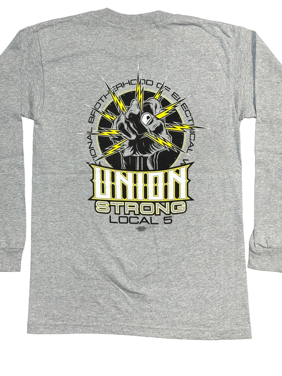 IBEW Local 5 Grey Long Sleeve – UNION MERCH