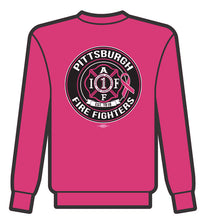 Load image into Gallery viewer, Pittsburgh Fire Fighters Cancer Awareness Crewneck Sweatshirt
