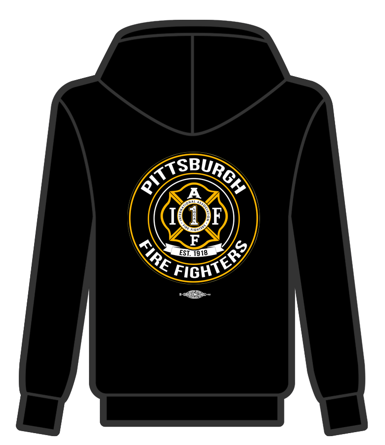 Pittsburgh Fire Fighters Black Logo HOODIE