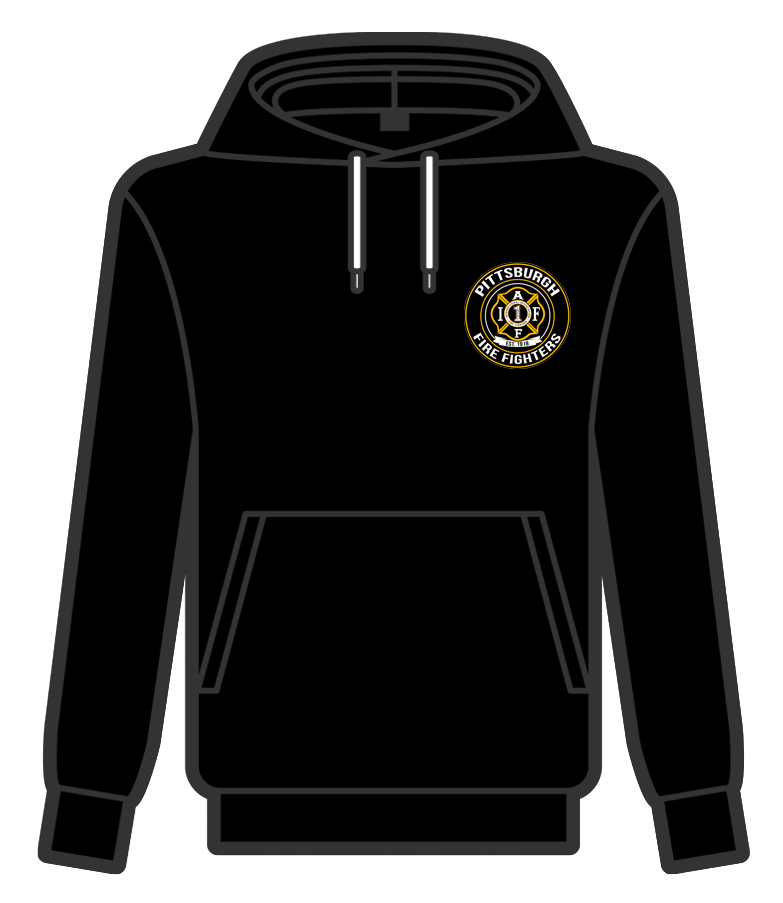 Pittsburgh Fire Fighters Black Logo HOODIE