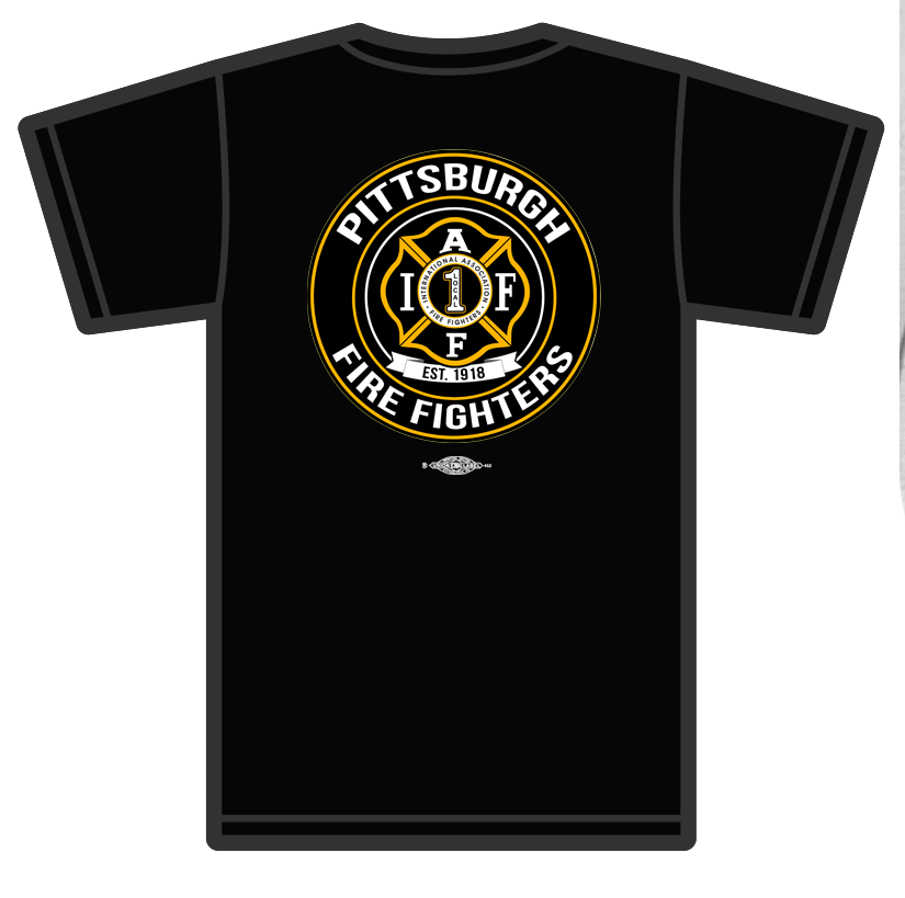 Pittsburgh Fire Fighters Black Logo Tee