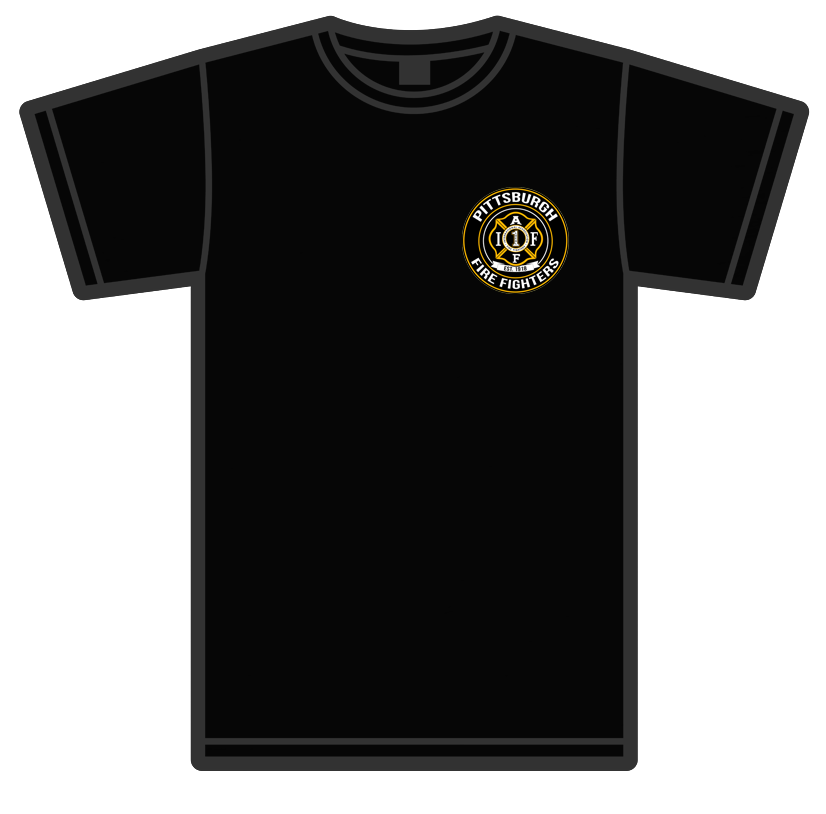 Pittsburgh Fire Fighters Black Logo Tee