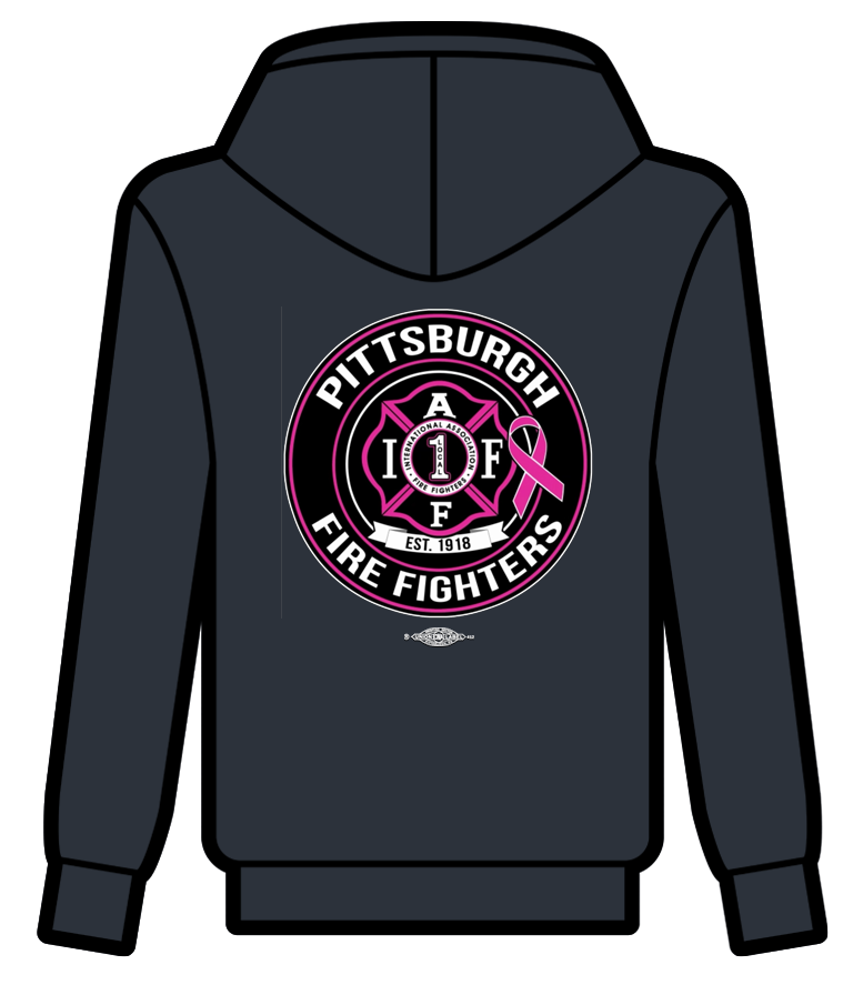 Pittsburgh Fire Fighters Breast Cancer HOODIE