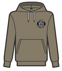 Pittsburgh Fire Fighters Military Green Logo HOODIE