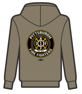 Pittsburgh Fire Fighters Military Green Logo HOODIE