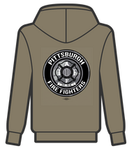 Load image into Gallery viewer, Pittsburgh Fire Fighters Military Green Logo HOODIE
