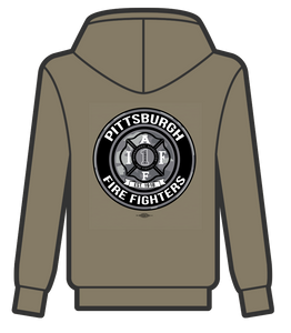 Pittsburgh Fire Fighters Military Green Logo HOODIE