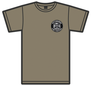 Pittsburgh Fire Fighters Military Green Camo Logo Tee