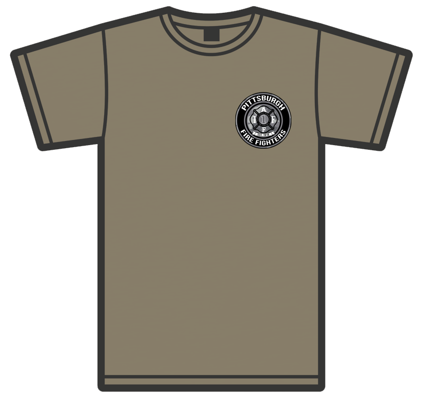 Pittsburgh Fire Fighters Military Green Camo Logo Tee