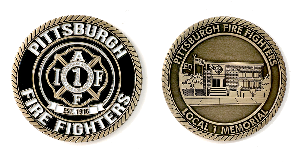 Pittsburgh Fire Fighters Challenge Coin