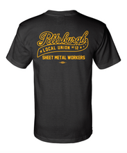 Load image into Gallery viewer, Sheet Metal Pittsburgh Script T-shirt
