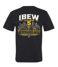Load image into Gallery viewer, IBEW Local 5 Skyline Pocket T-shirt
