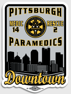 Medic 14 Rescue 2 GREY Sticker